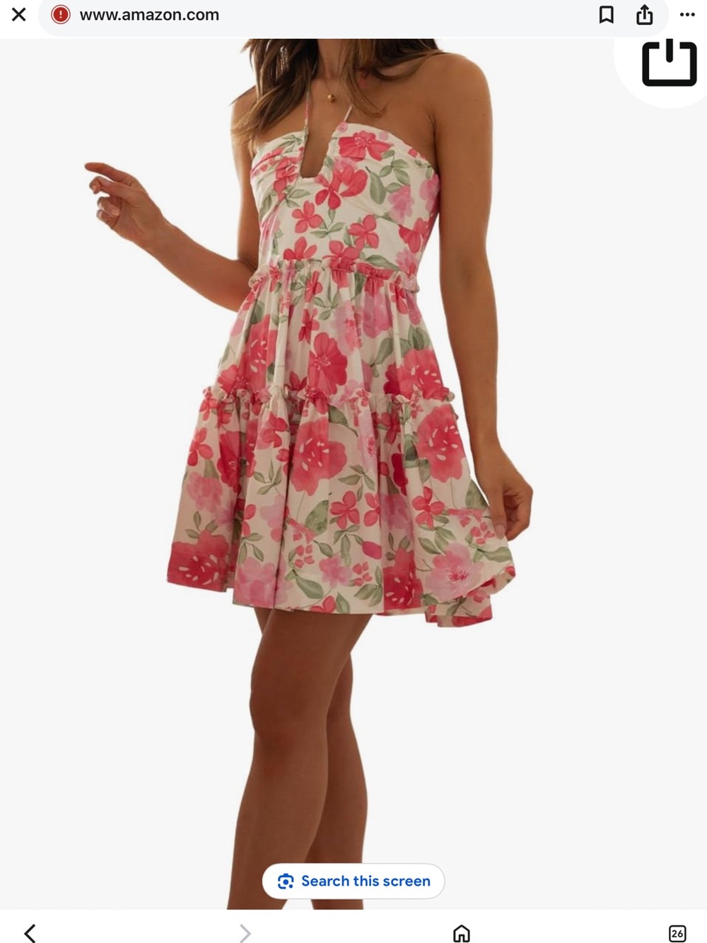 Floral Strapless Summer Dress Pink White whimsical flowy medium NWOT lined vacay